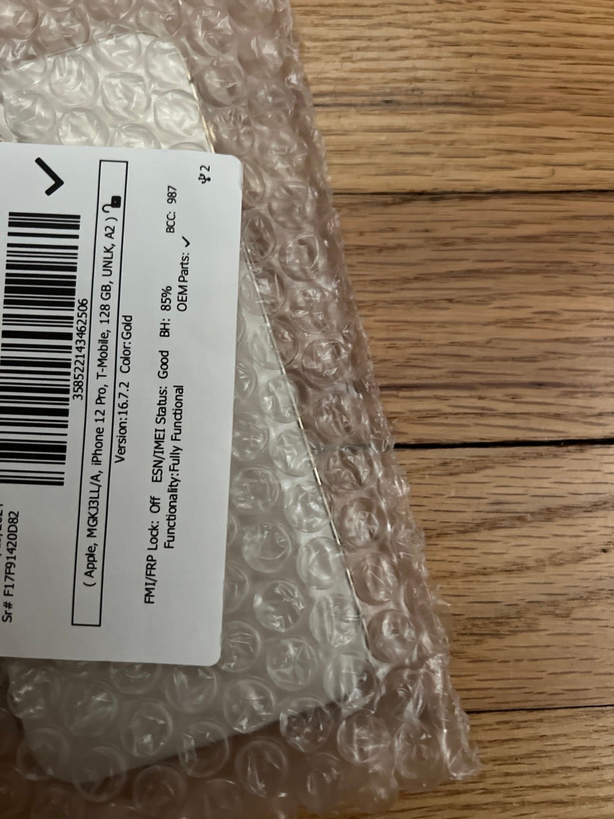 Apple iPhone 12 Pro 128 GB in Gold for Unlocked 3T18