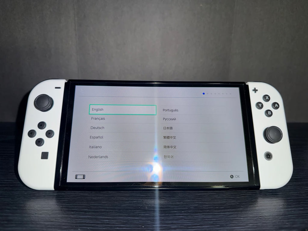 Nintendo Switch Oled Used With Nintendo Pro Controller. 3U17