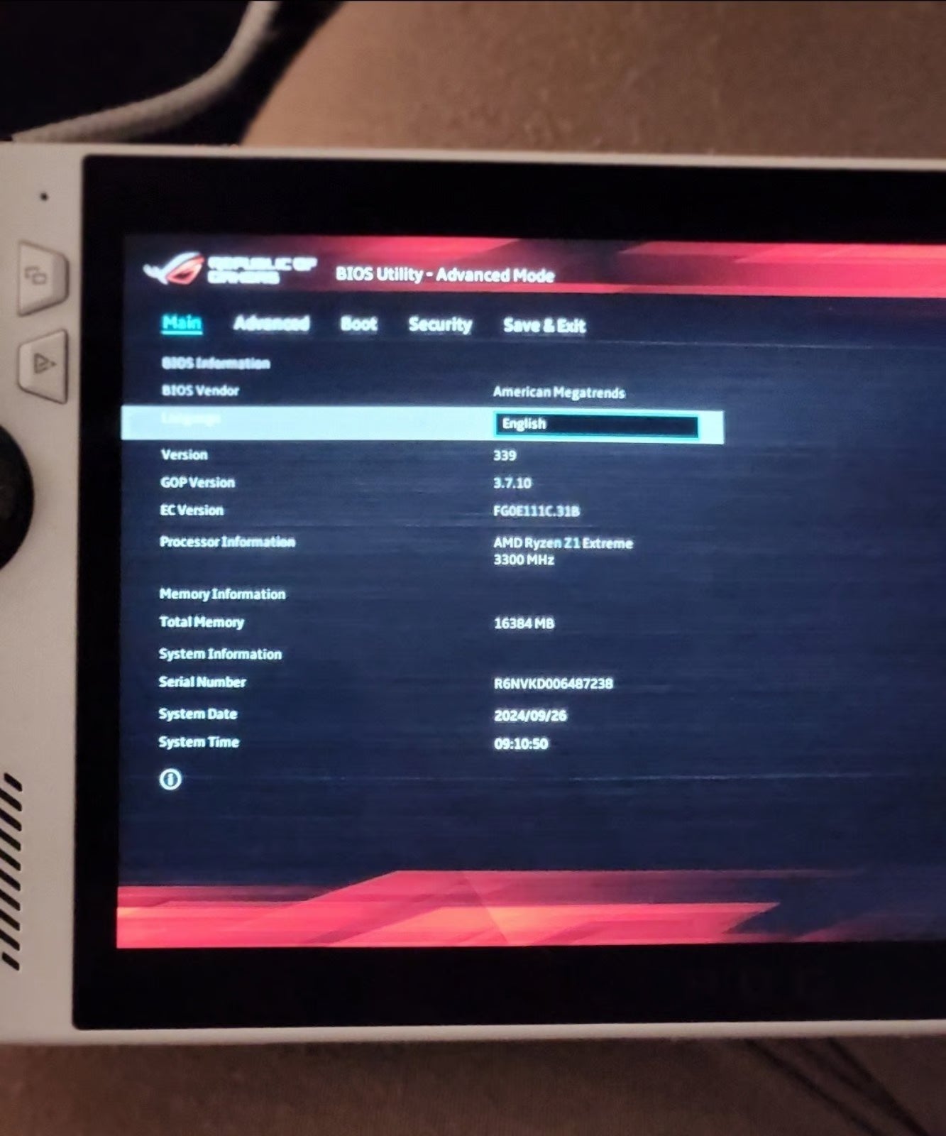 ASUS rog ally z1 extreme 1Q53