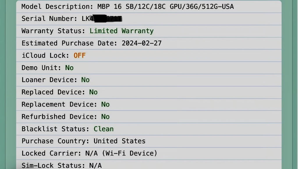 MacBook Pro M3 Pro MDM For Direct Buyer 2J83