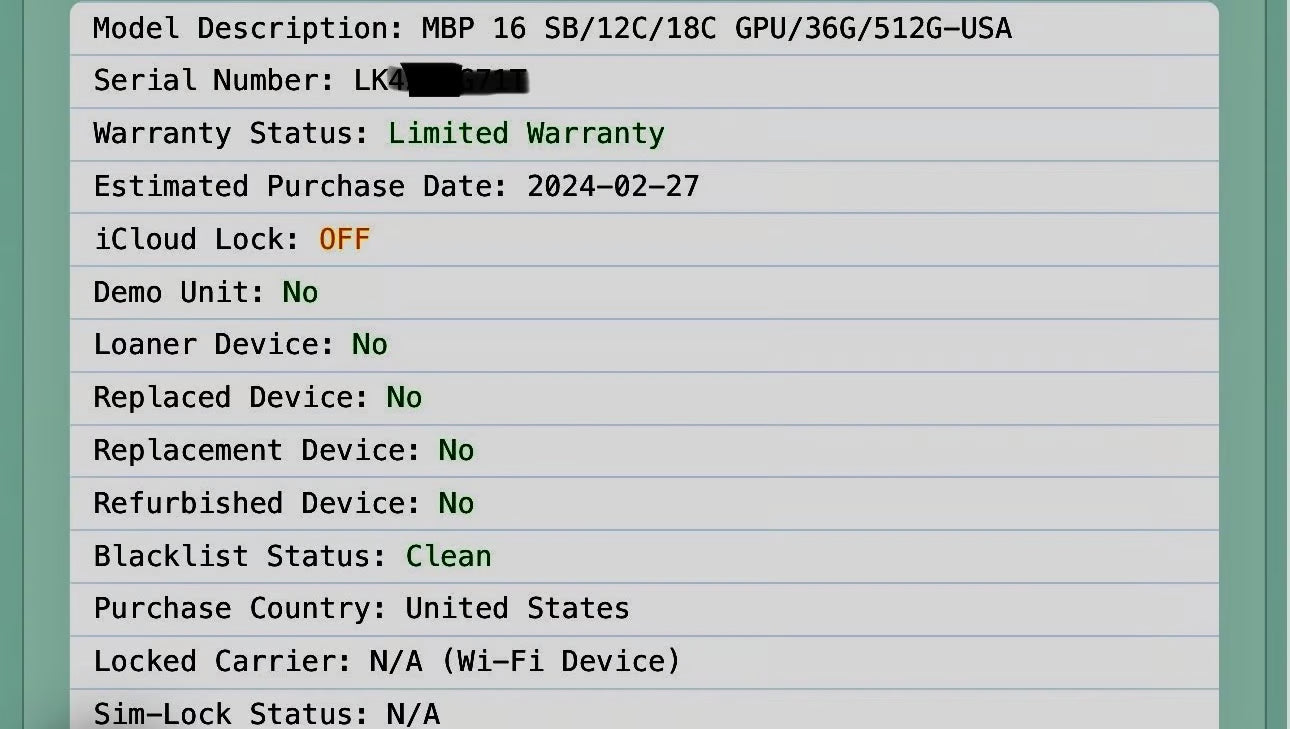 MacBook Pro M3 Pro MDM For Direct Buyer 2J83