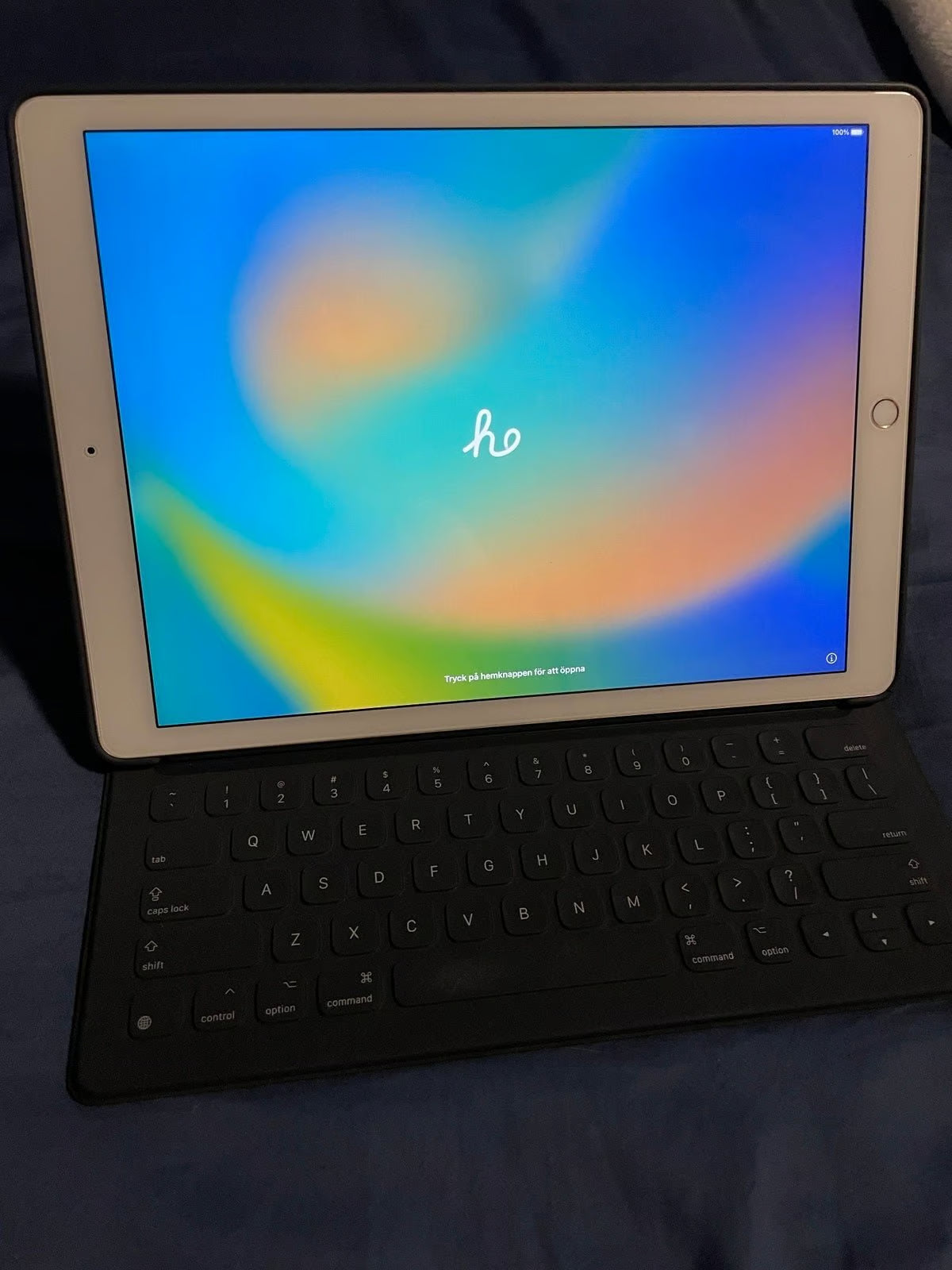 WIFI ONLY 1st Gen iPad Pro 12.9�?Screen 128GB Gold + 1st Gen Pencil + More! 7D66