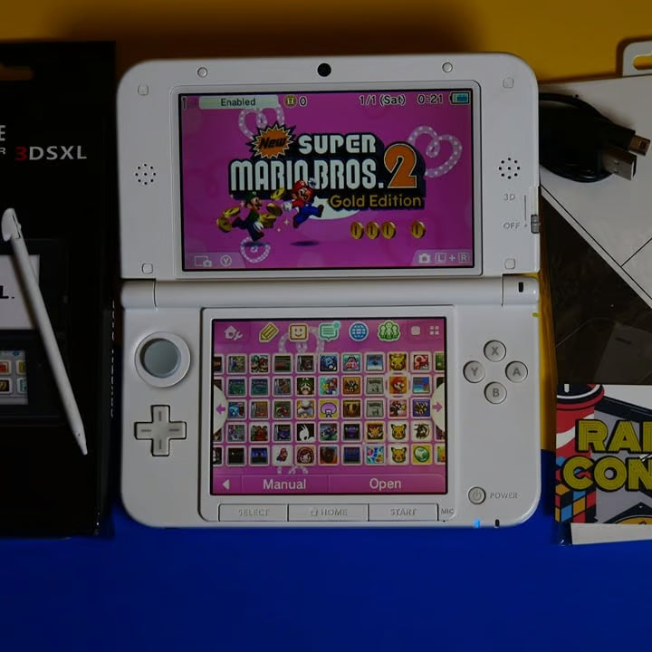 Nintendo 3DS XL Pokemon Yellow (Pikachu) Edition W/ Box, 32GB & 70+ Games