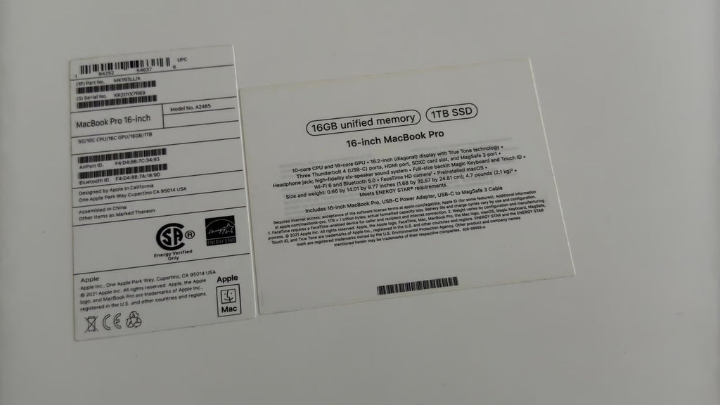 Apple 16鈥?MacBook Pro (M1 Pro) 6Y68