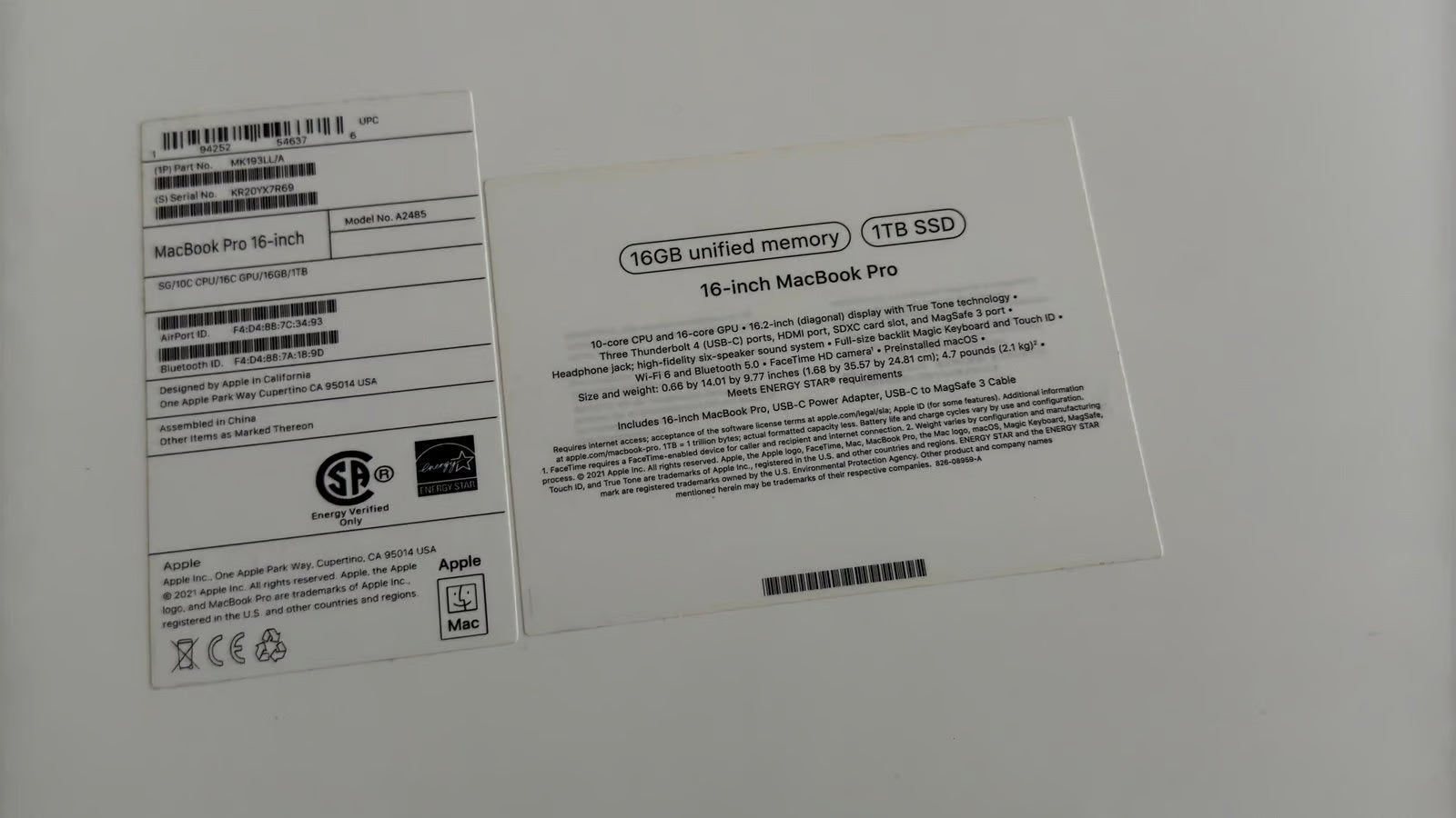 Apple 16鈥?MacBook Pro (M1 Pro) 6Y68