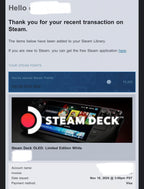 Valve Steam Deck OLED White Limited Edition 1P99