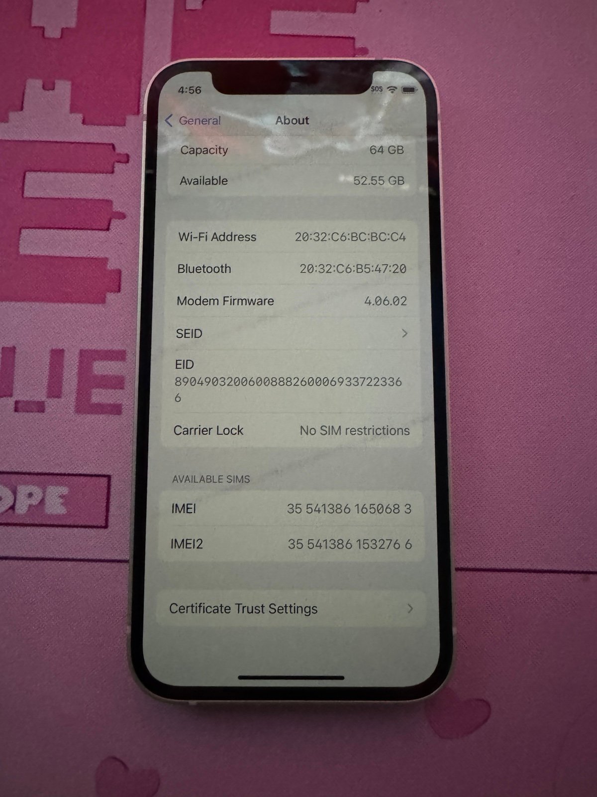 Apple iPhone 12 Mini 64 GB in (Product) Red & Green 2B67