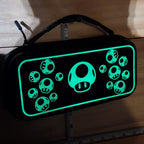 7 Inch Nintendo Switch OLED 64GB Internal Memory with Glowing Mushroom Case 2D98