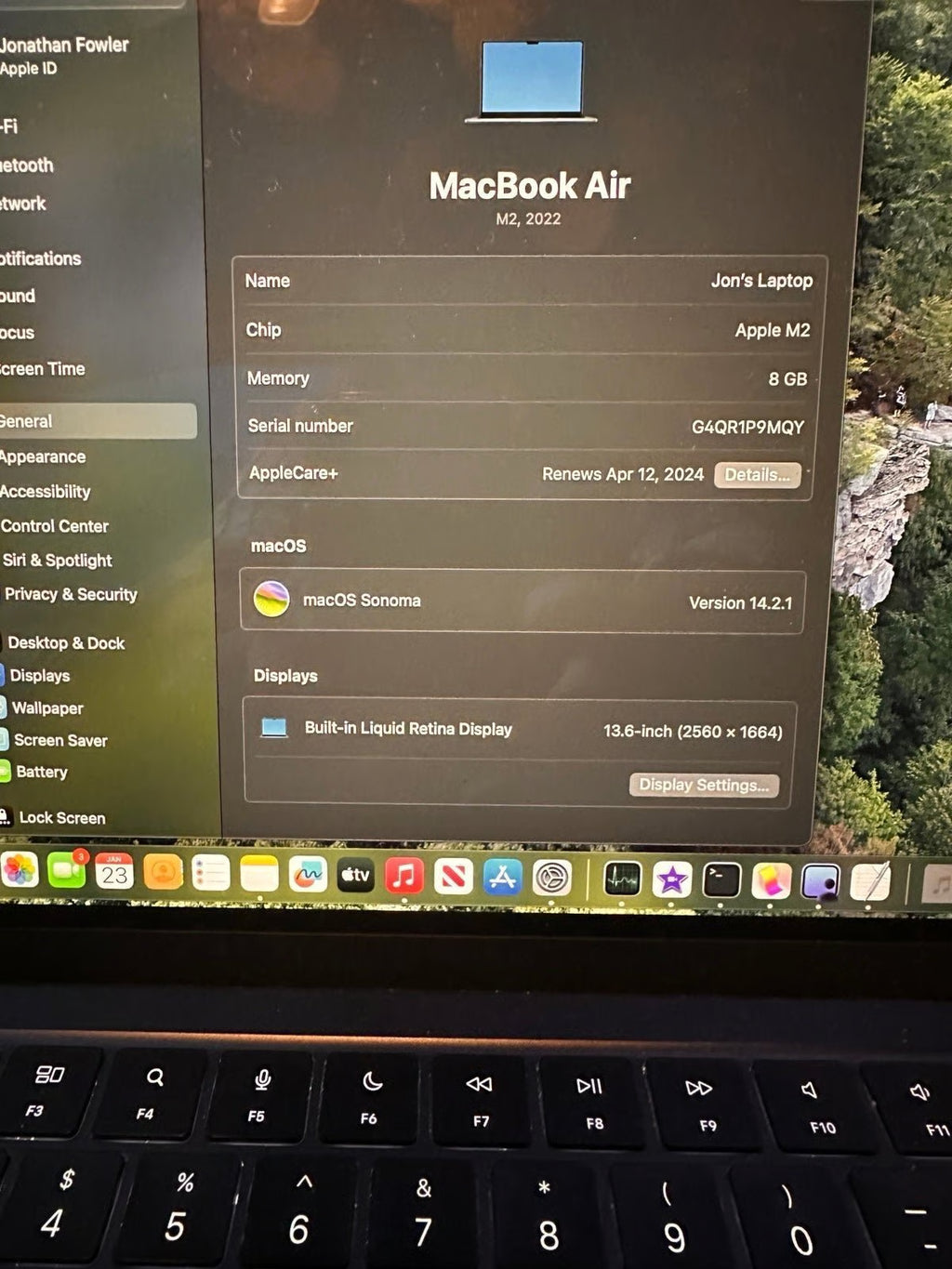 MacBook Air M2 2022 13.6 512gb 8J11