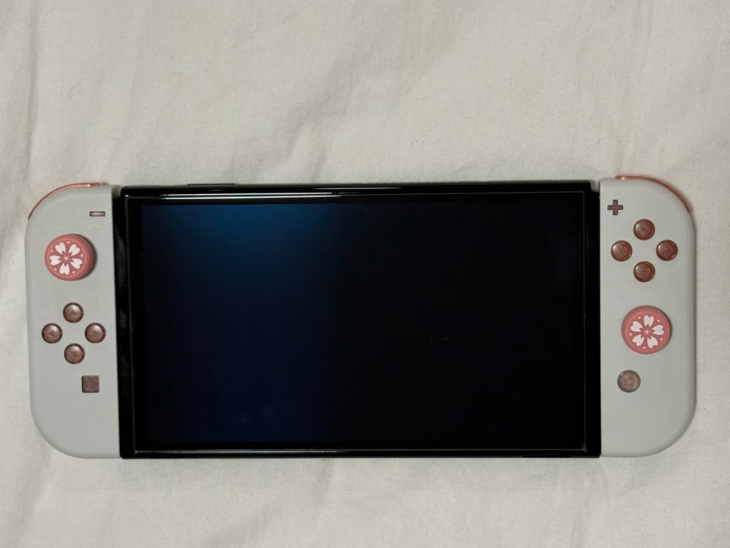 Nintendo Switch OLED custom pink white 7M13