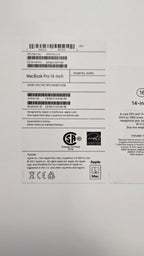 Apple Macbook Pro 14inch M1 Chip 512GB SSD 16G 2021 1D17