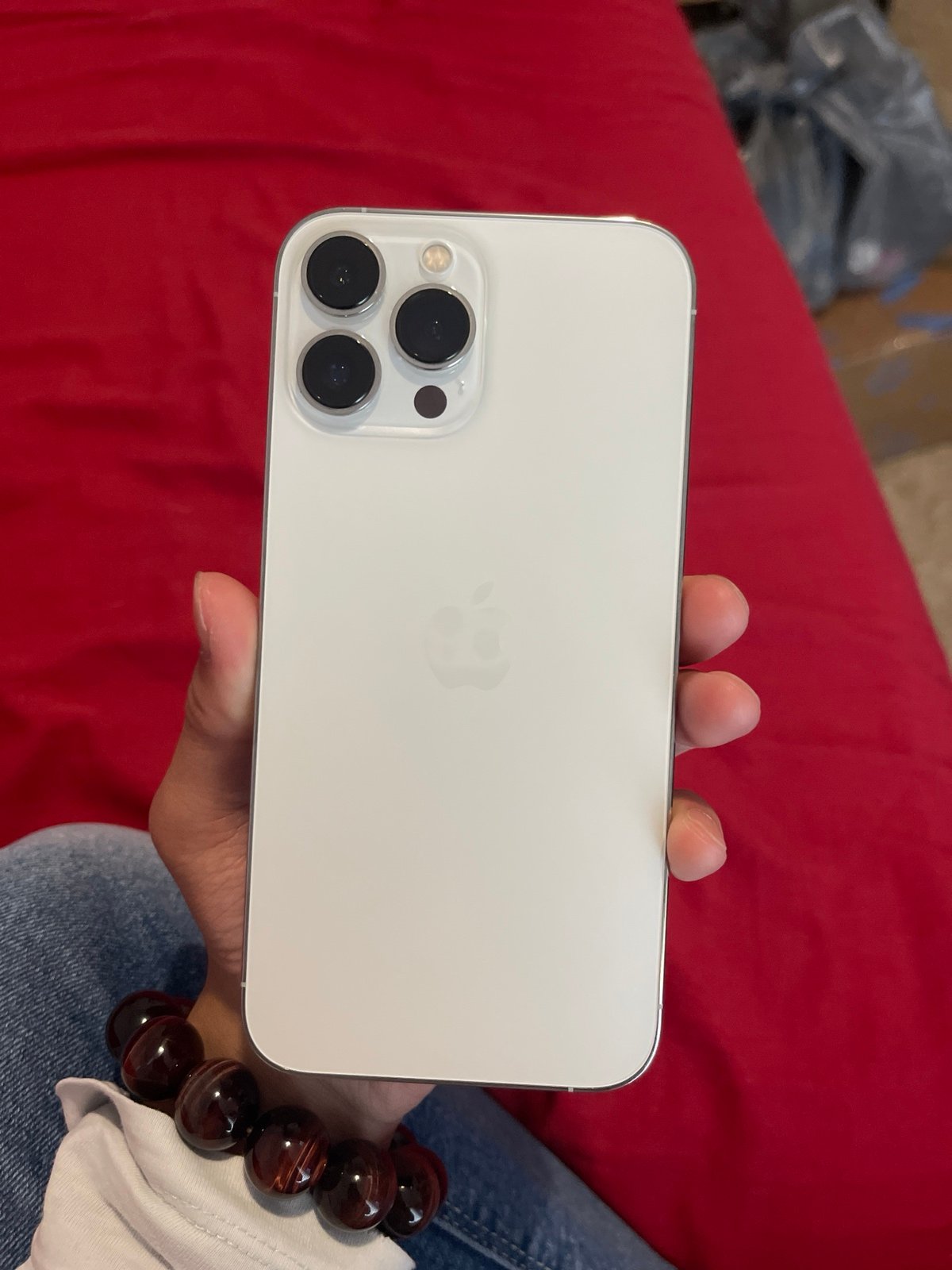 Apple iPhone 13 Pro Max 128 GB in Silver for T-Mobile 9T55