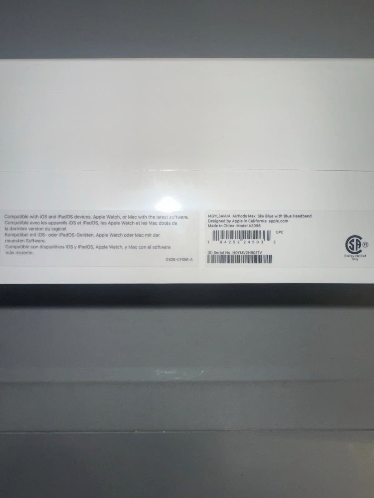 AirPods Max Sky Blue BRAND NEW Lightning Port 9T87