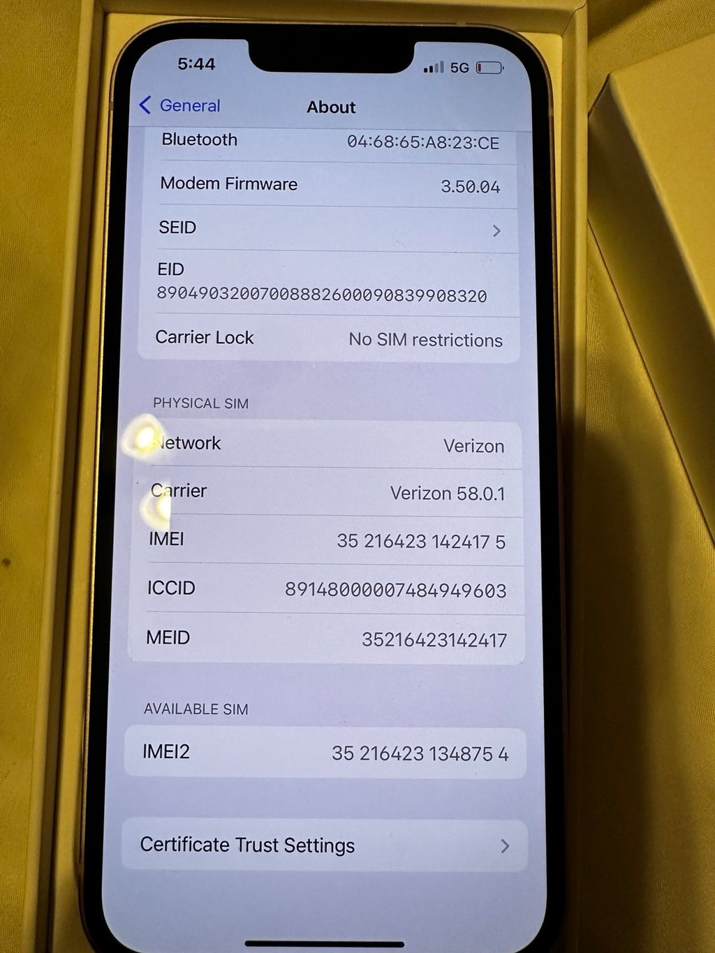 Apple iPhone 13 128 GB in Pink - Unlocked 8F76