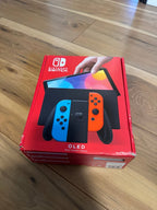 Nintendo Switch OLED Console - 64GB - Black/Neon Red/Neon - NEW 8V96