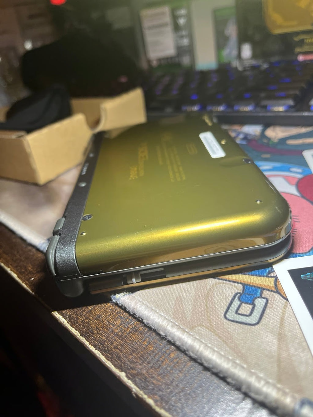 Nintendo, New 3DS XL, Hyrule Launch Edition, Gold Handheld System, Complete, CiB