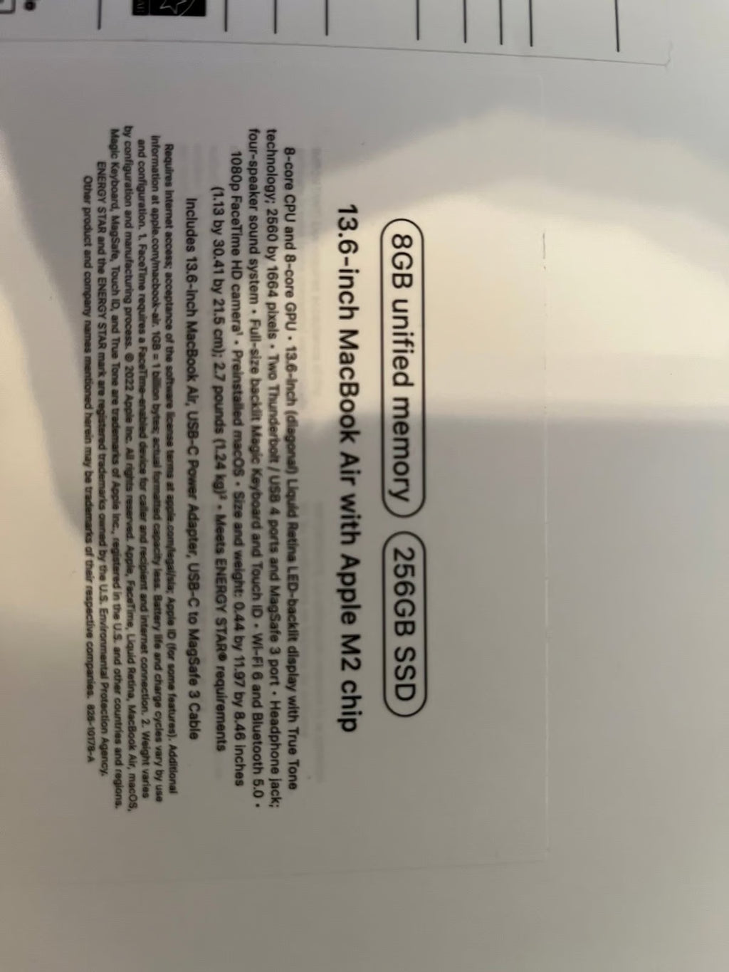 macbook air m2 2023 9Y72