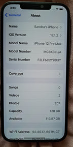 IPHONE 12 PRO MAX UNLOCKED NEW CONDITION 8F11