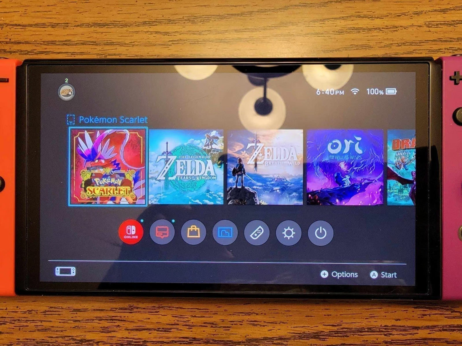 Nintendo Switch Oled Pokemon Scarlet & Violet Edition w/ docking station 9N75