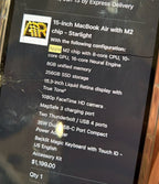 MacBook Air 15 inch with M2 chip 7U55