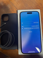 iPhone 15 Plus 128GB Black Titanium -Carrier Unlocked- Clean IMEI iCloud Off 7B63