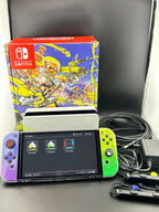 Switch OLED Splatoon edition [MINT] bundle with 512gb sd card preloaded 5D53