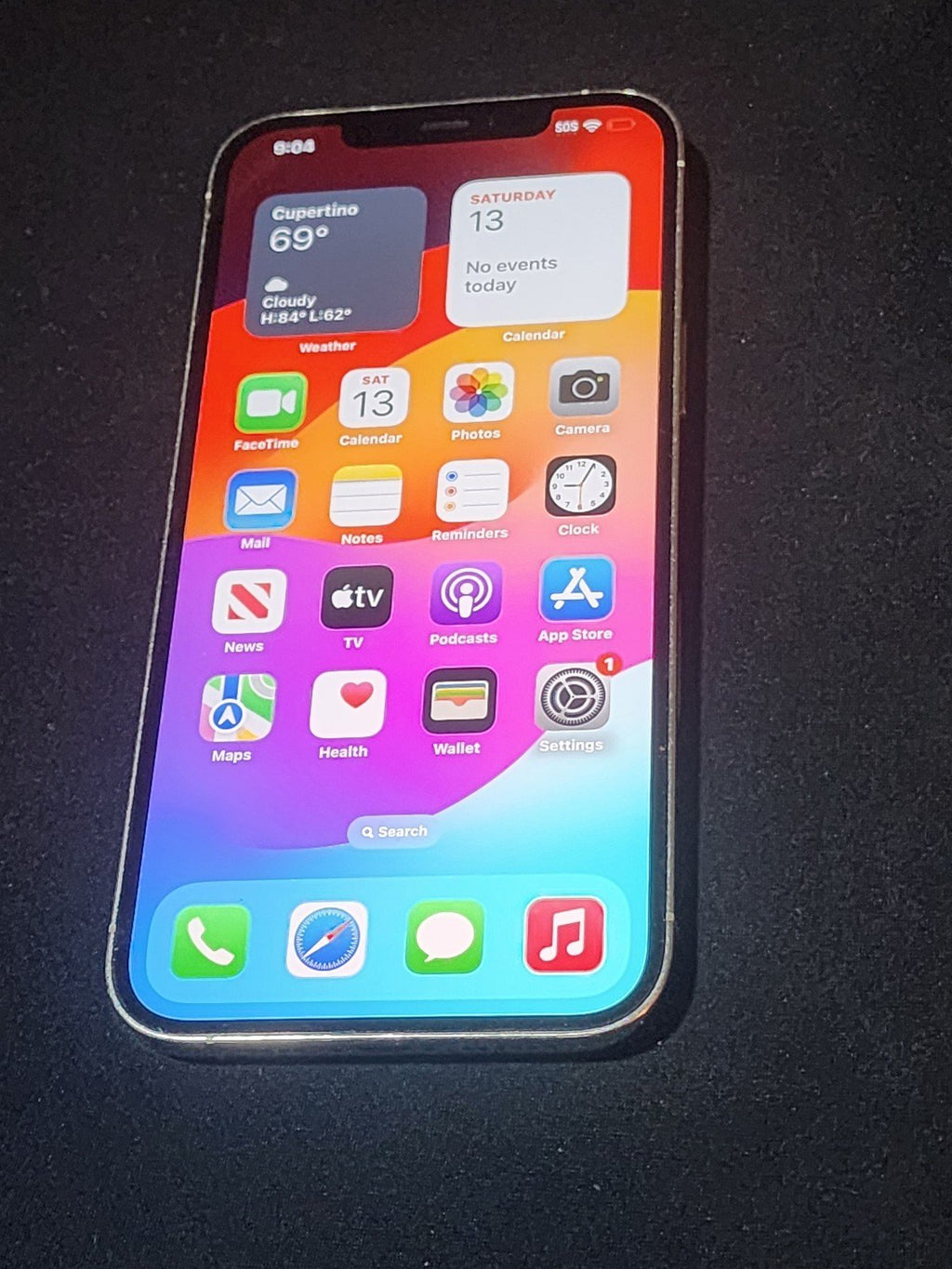 Apple iPhone 12 Pro Max 256 GB in White Unlocked Smart Phone 1N37