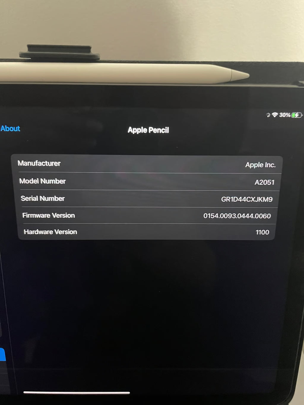iPad air 4th generation with Apple Pencil 1N15