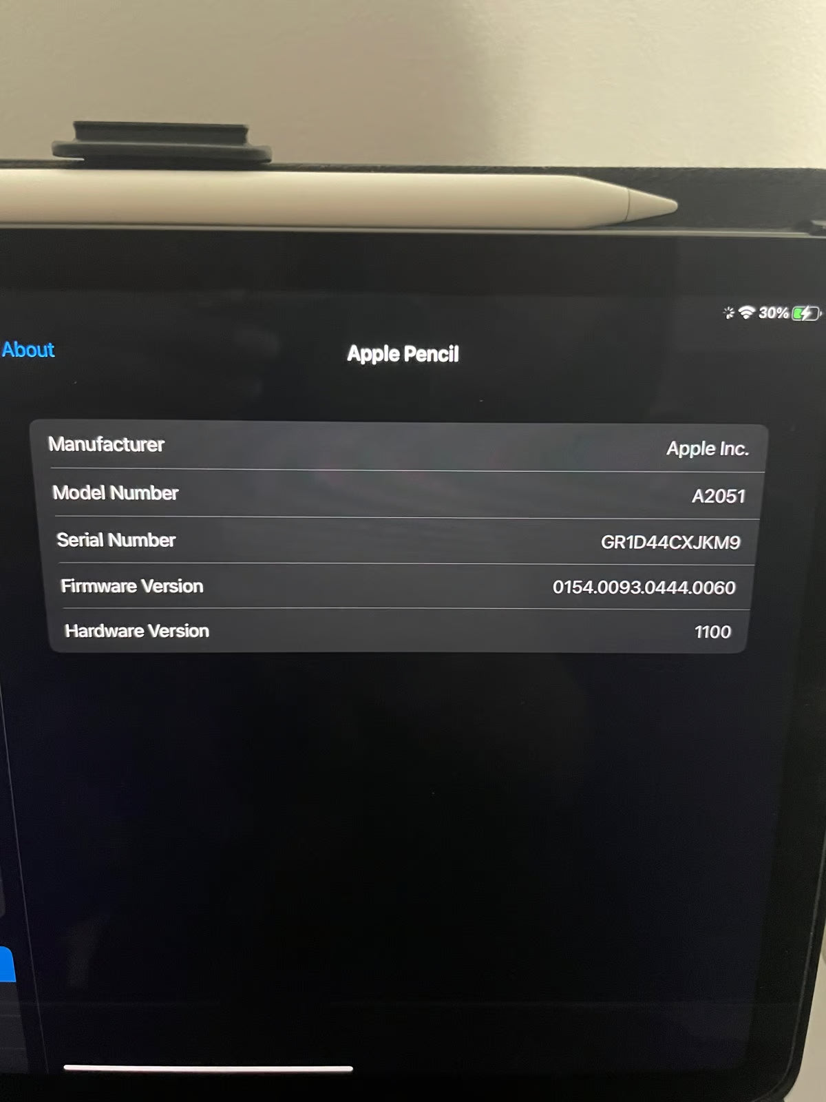 iPad air 4th generation with Apple Pencil 1N15