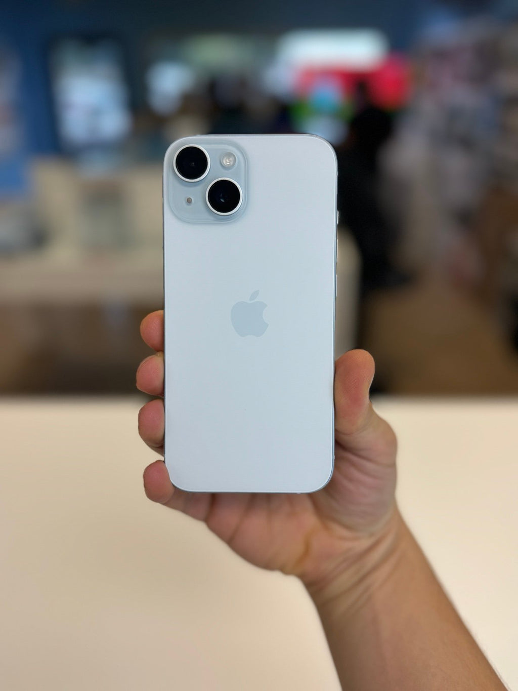 iPhone 15 Blue 128GB ATT & H2O like New with Apple Care til Jun 2025 9Y88