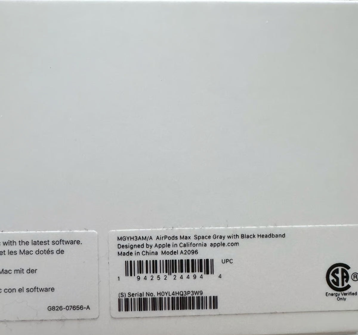 AirPod Max Space Grey plus accessories 2U71