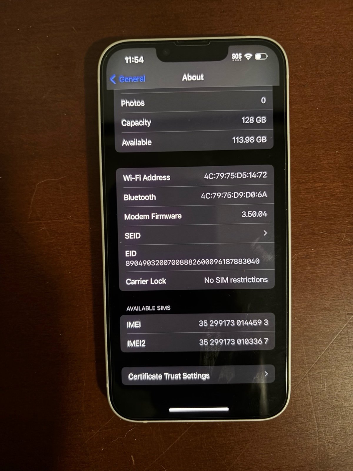 IPhone 13 128gb Unlocked 1E62