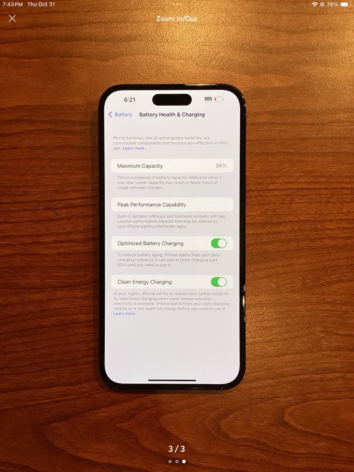 Apple iPhone 14 Pro Max 128 GB in Space Black Unlocked 3E29