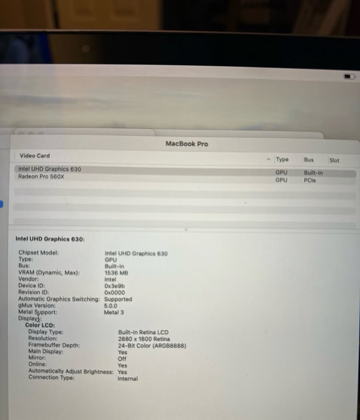 2018 macbook pro 8H66