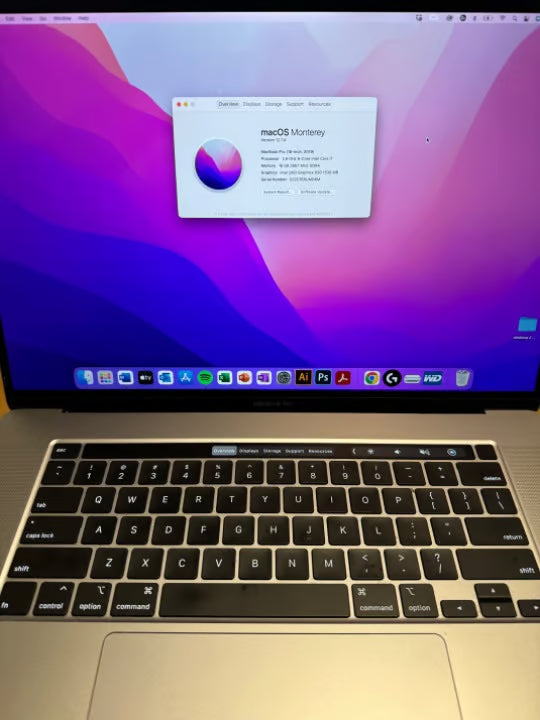 MacBook Pro 16 inch 2019 5D15