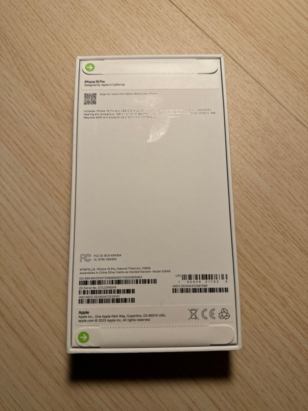 Brand New iPhone 15 Pro (Unlocked) 6H31