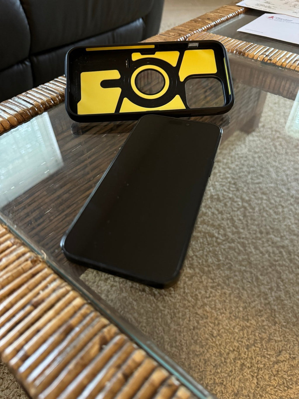 iPhone 14 Pro Max with Case and tempered glass protectors 9Y12