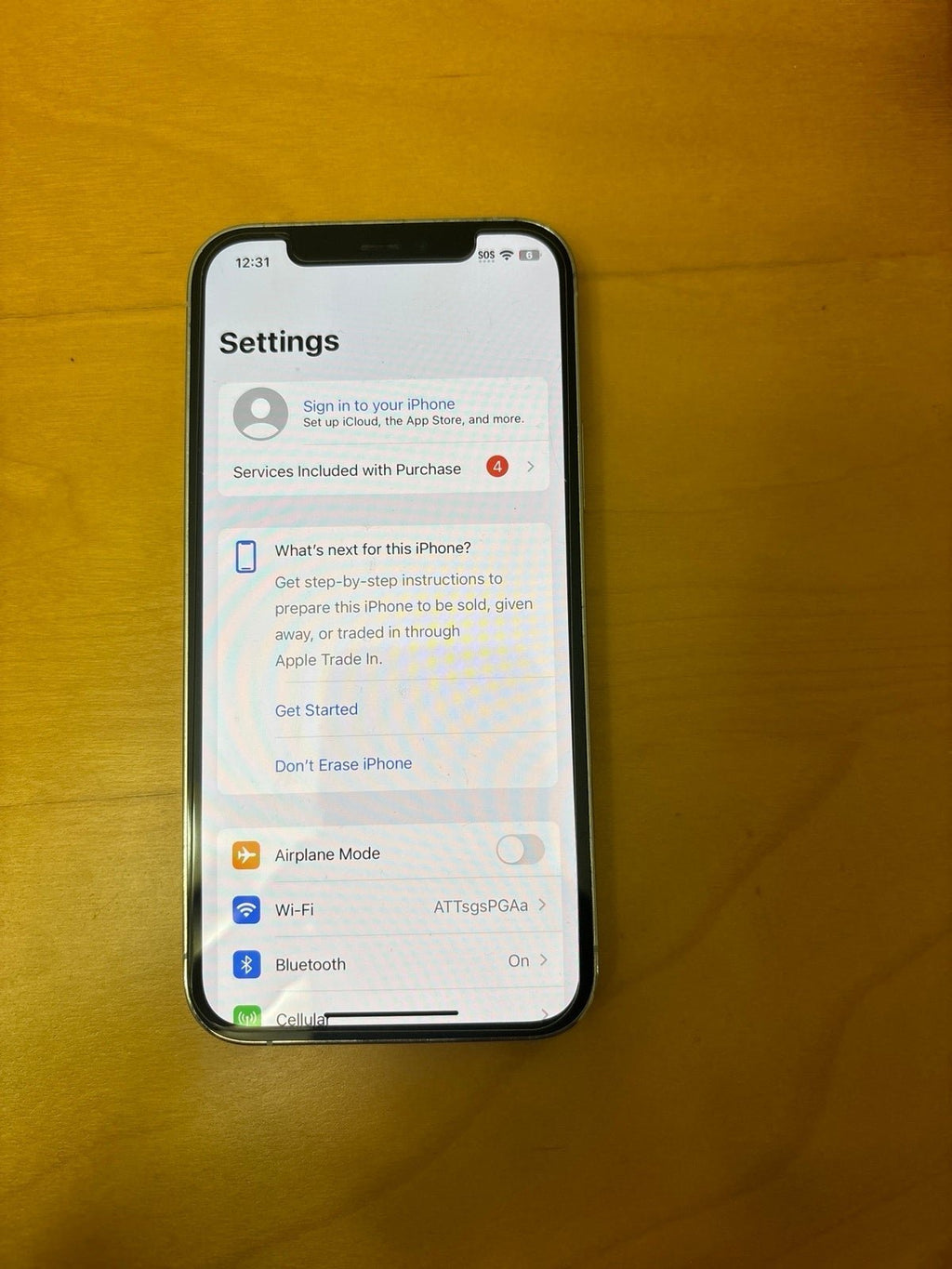 Apple iPhone 12 Pro 256 GB in Silver for AT&T 6N33