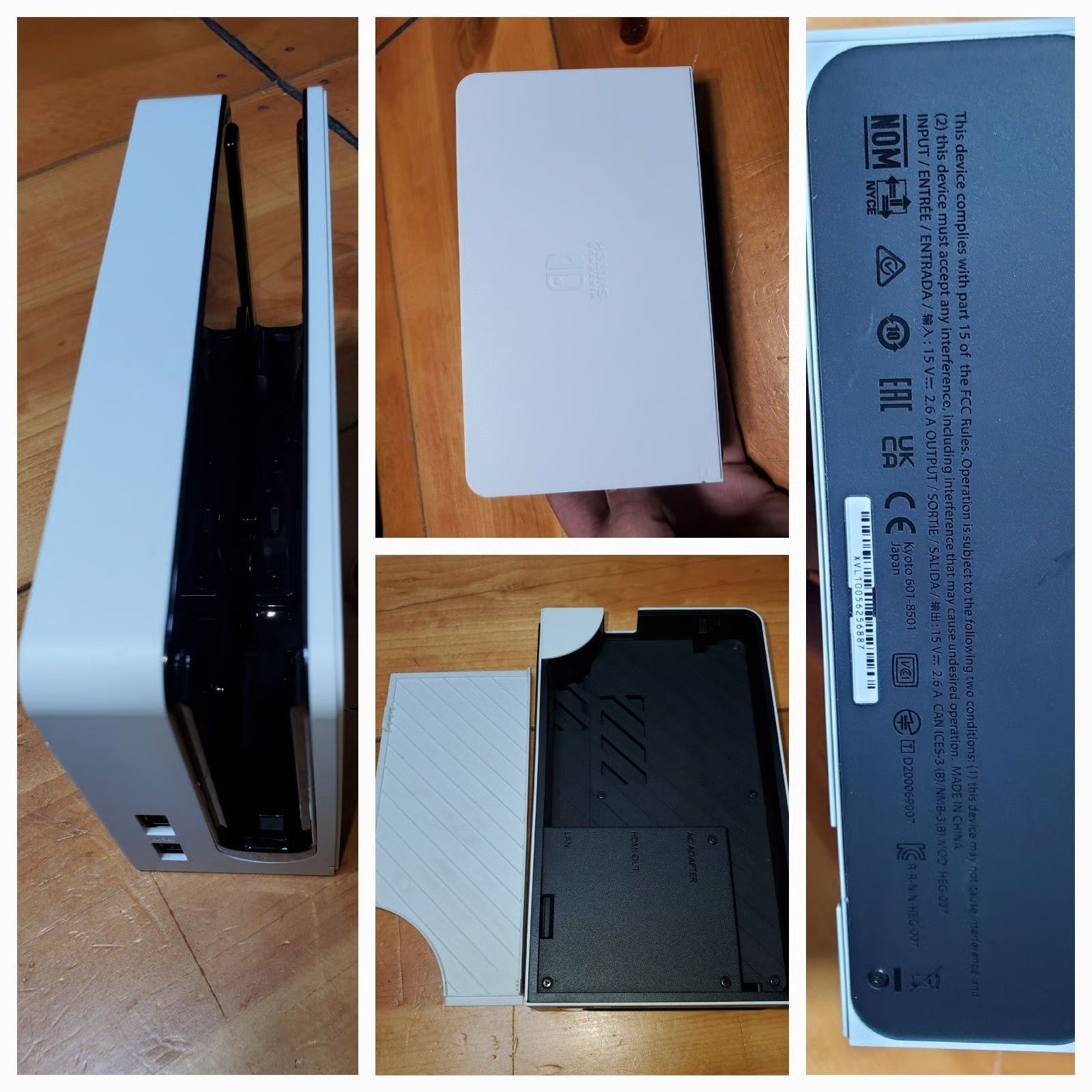 7 Inch Nintendo Switch OLED 64GB Internal Memory with Glowing Mushroom Case 2D98