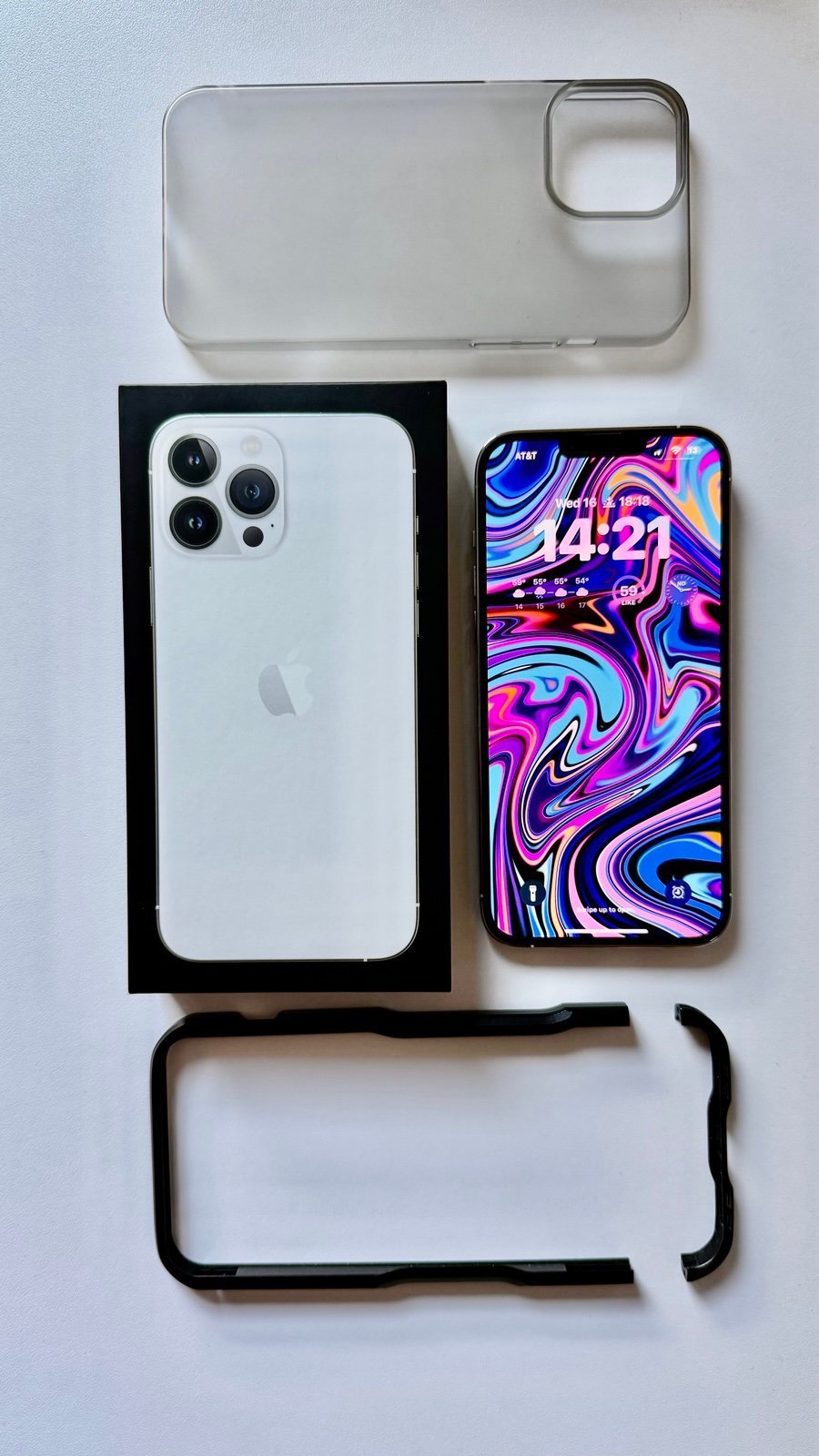 [Mint] iPhone 13 Pro Max 128 GB Unlocked - Silver 7C16