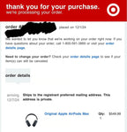 Apple AirPods Max Brand New (Sealed) Target Receipt 鉁?5U99