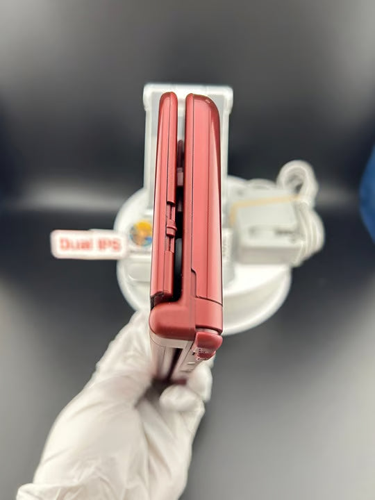 Dual IPS/ New 3DS XL Red w 128GB SD Card/Near Mint/ 1583/ US Seller