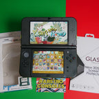 DUAL IPS New Nintendo 3DS XL in Lime Green W/ 32GB, charger, stylus & 60+ games