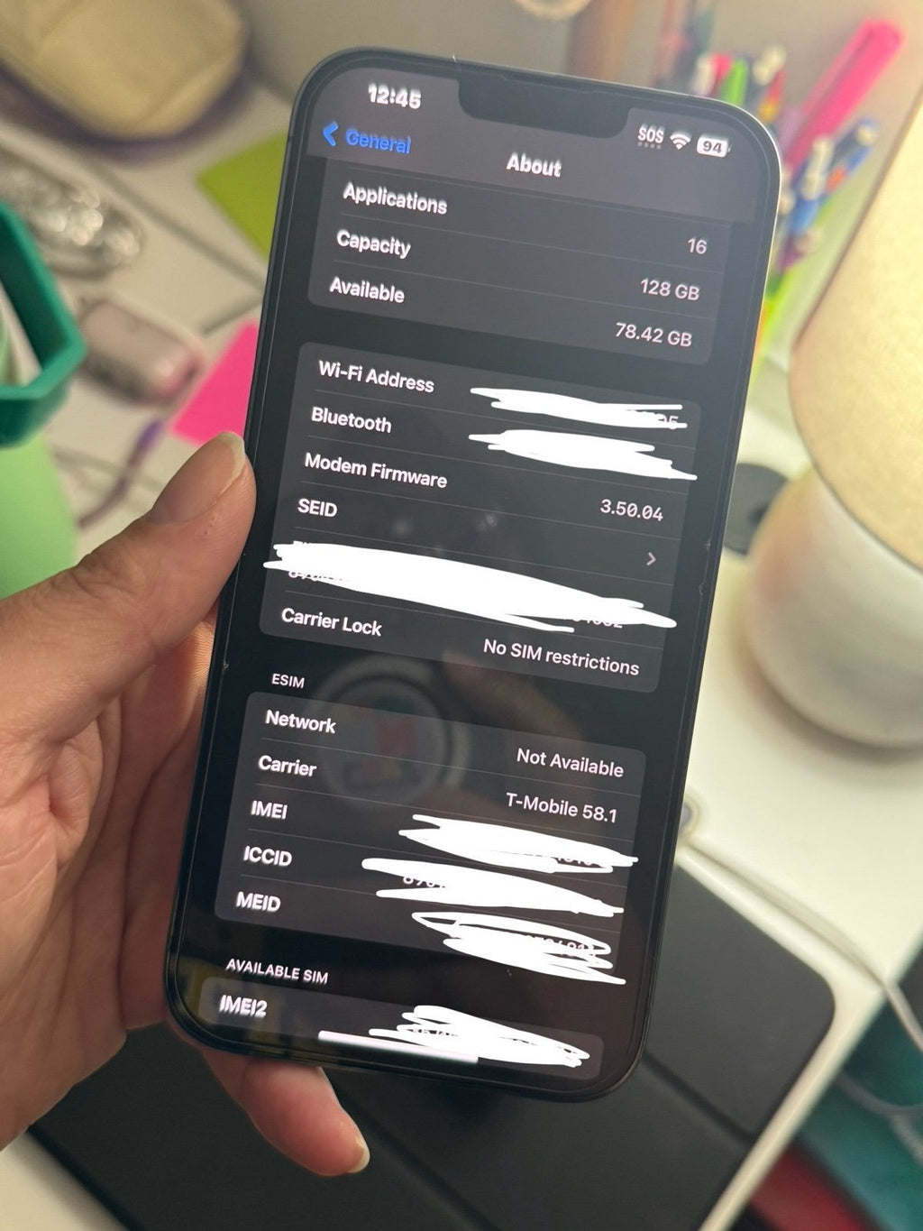 Apple iPhone 13 Pro Max 128 GB in Sierra Blue for Unlocked 9C75