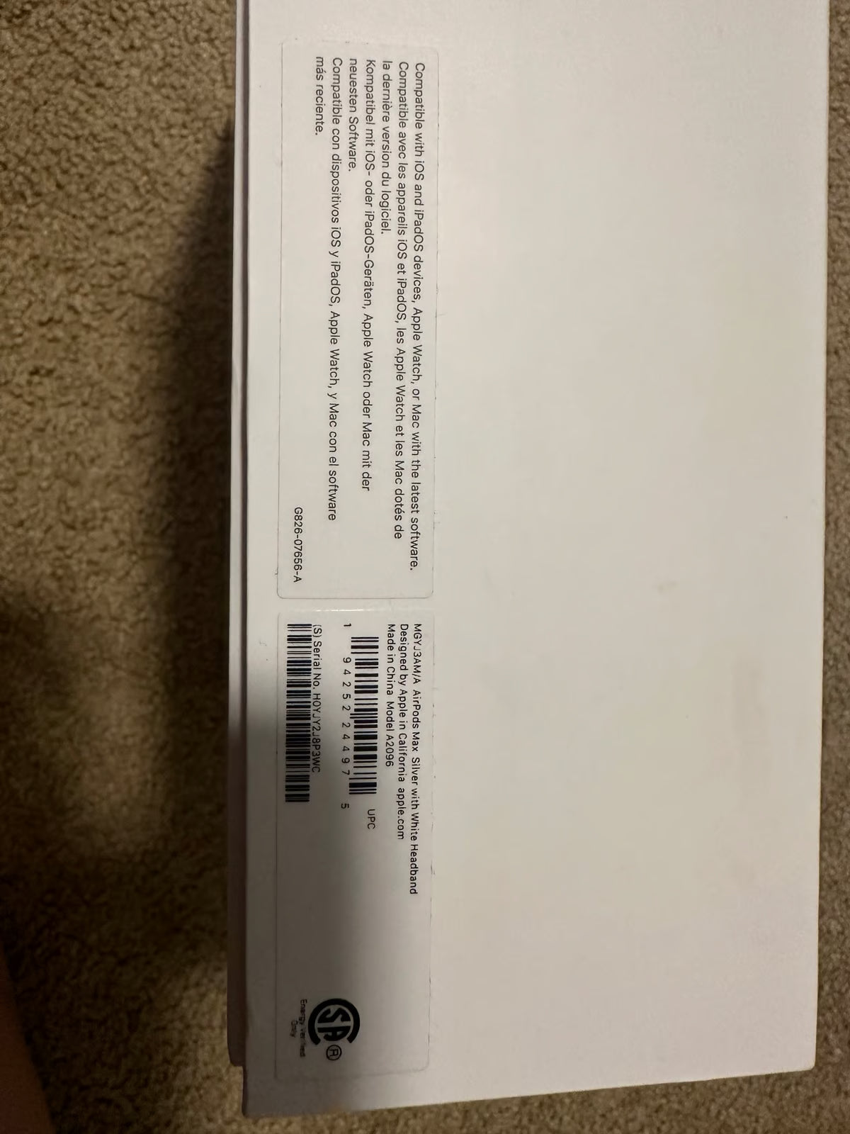 Apple AirPods Max in Silver 2A52