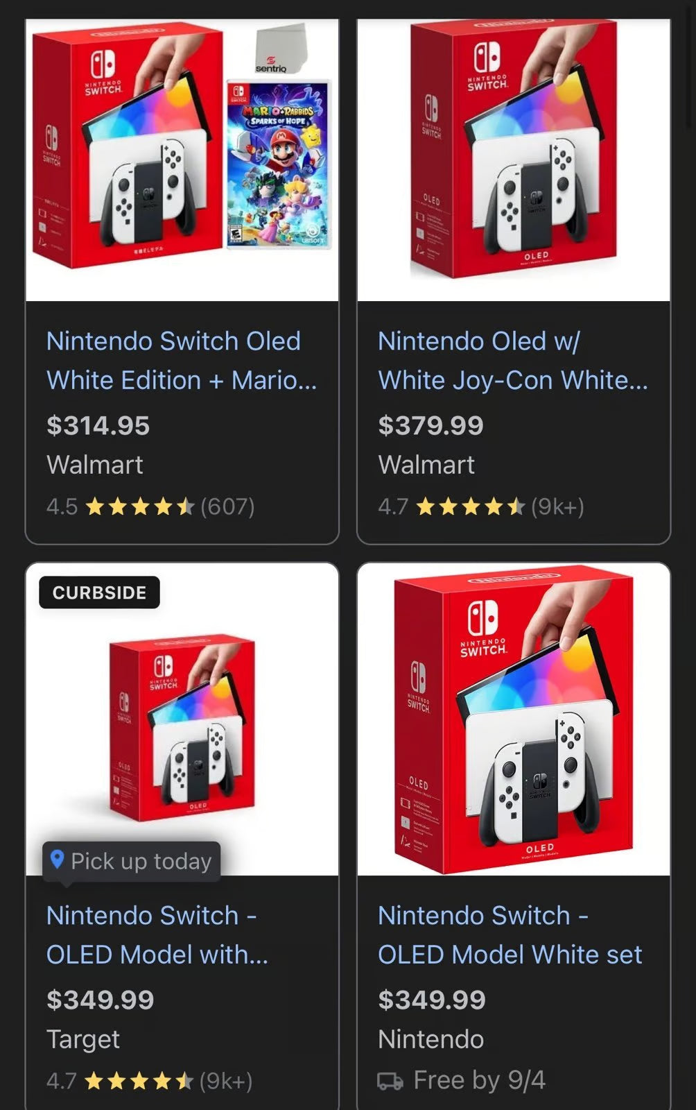 Nintendo switch oled console 5V12