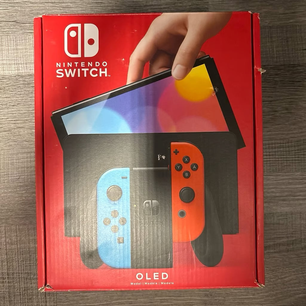 Nintendo Switch - OLED Model with Neon Red & Neon Blue Joy-Con 8Q93