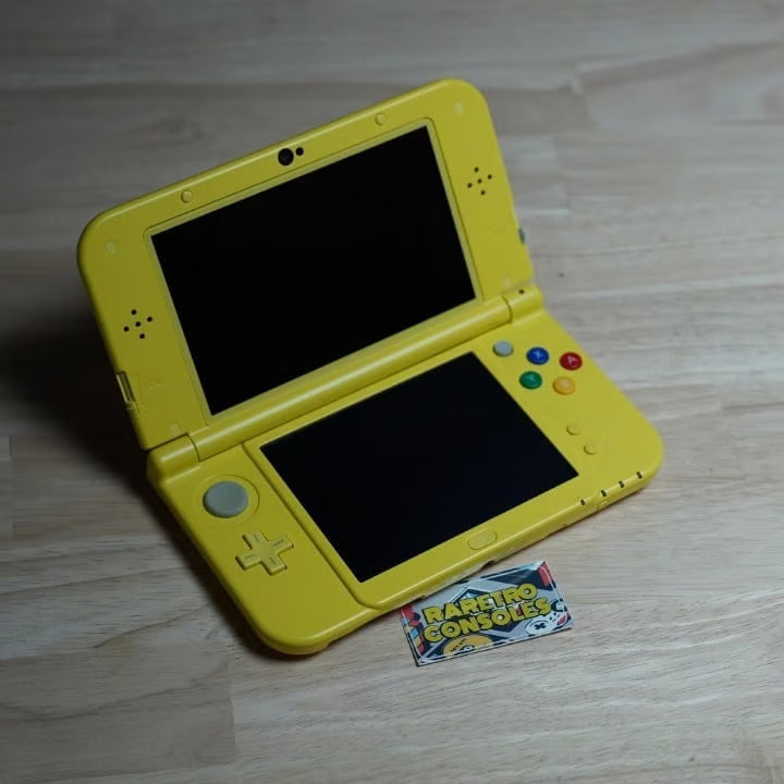 New Nintendo 3DS XL Pikachu Edition with 32GB SD, Charger, Stylus & 70+ Games