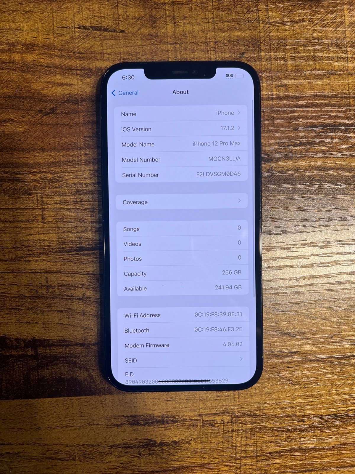 Apple iPhone 12 Pro Max 256 GB in Pacific Blue for unlocked 8D98