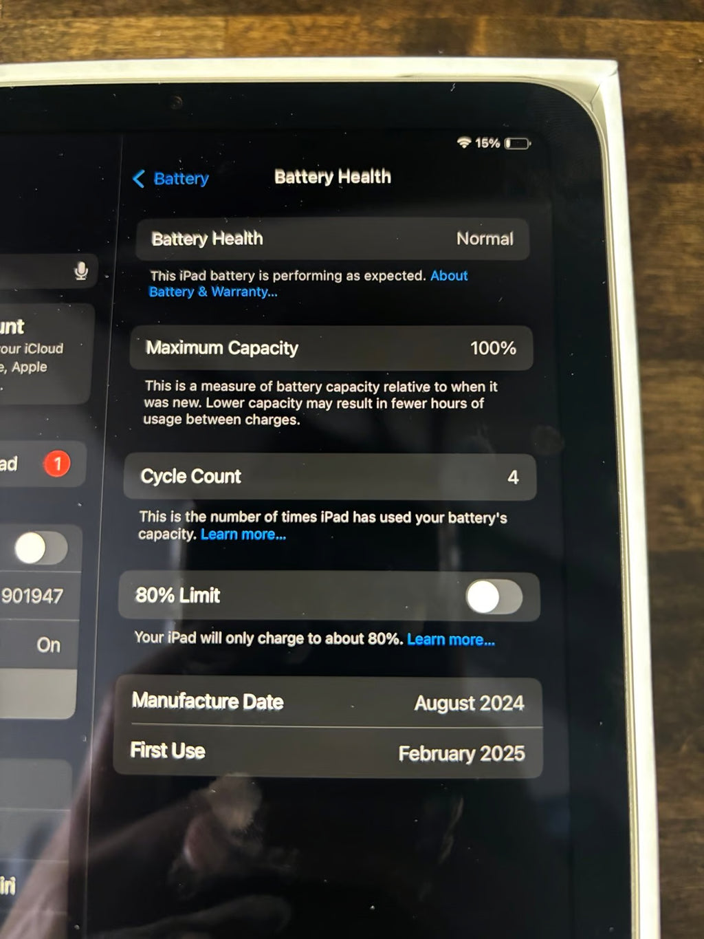Apple iPad Mini A17 Pro (WiFi) 128 GB - Space Grey 7th Gen 2024 3K78